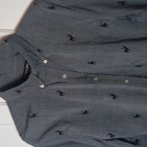 CHAPS SPORTSMAN BUTTON DOWN LONG SLEEVED WITH DEERS TOP